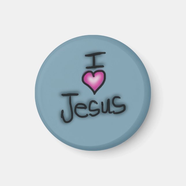 Íman Eu coração Jesus Eu amo Jesus (Frente)