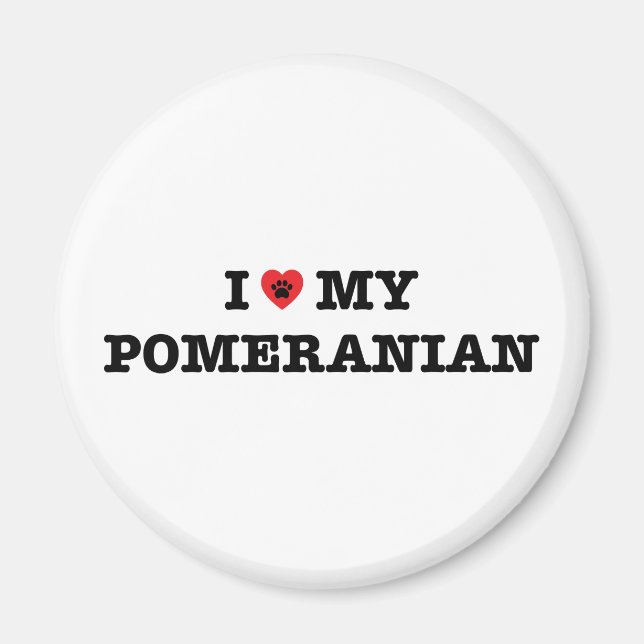 Íman Eu Corto Meu Pomeraniano (Frente)