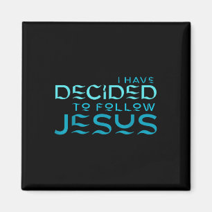 Íman Eu Decidi Seguir Jesus Batismo Letra Azul
