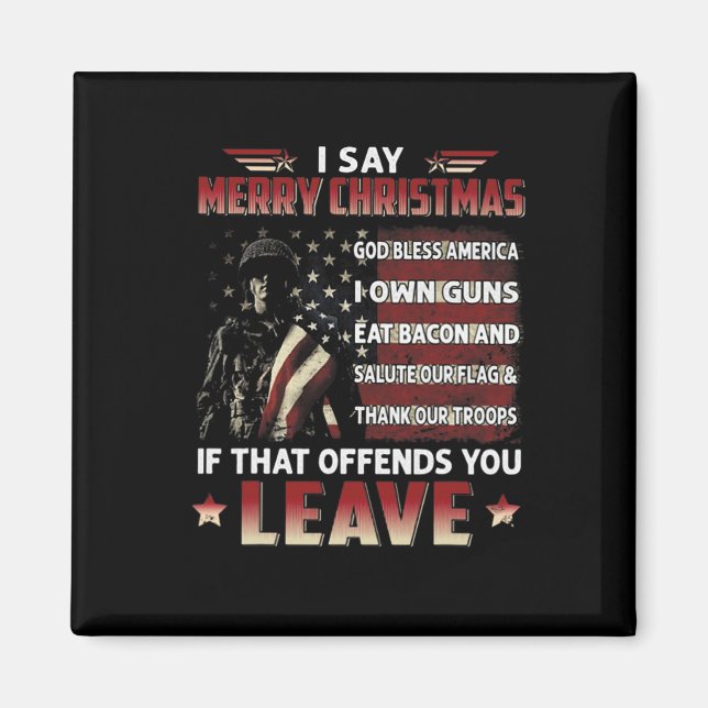 Íman Eu Digo Feliz Natal América Deus abençoe Eu Tenho  (Frente)