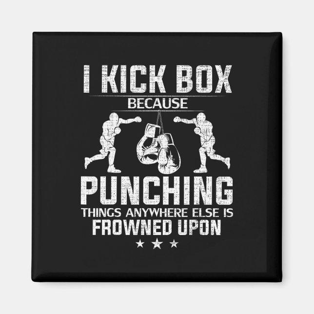Íman Eu dou kickboxing porque socar é mal visto Funny K (Frente)