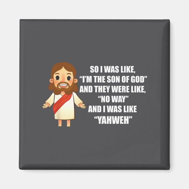 Íman Eu Era Como Javé - Piada Divertida de Jesus Cristo (Frente)
