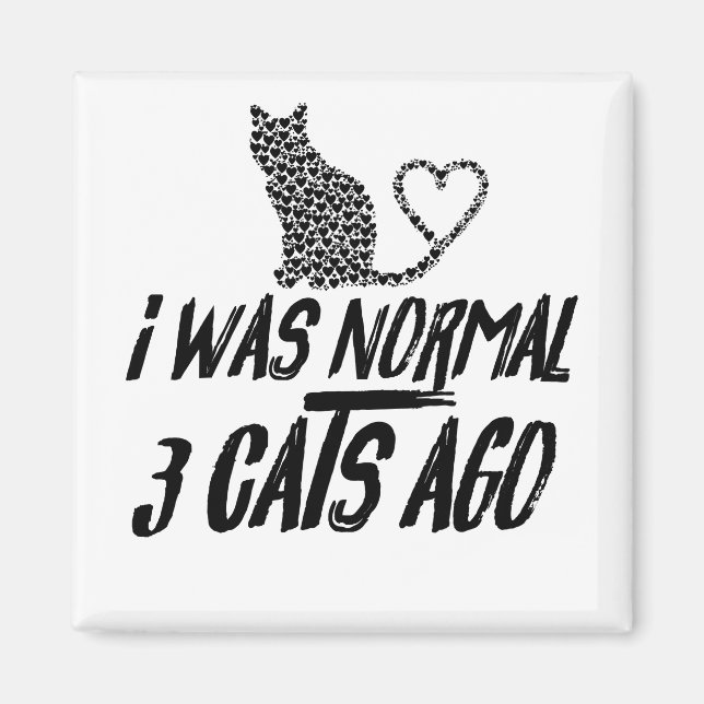 Íman Eu Era Normal Há 3 Gatos (Frente)