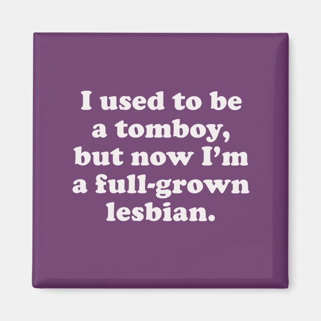 Íman Eu era um tomboy (Frente)