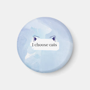 Íman Eu escolho o botão de gatos