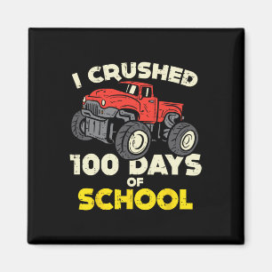 Íman Eu Esmagava 100 Dias de Caminhão de Monstro Escola