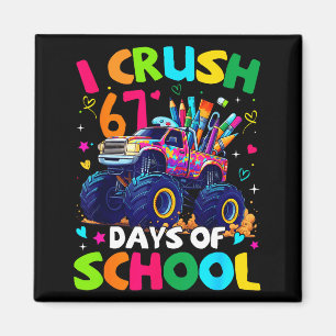 Íman Eu Esmago 67 Dias De Aula Caminhão Monstro Meme Gí