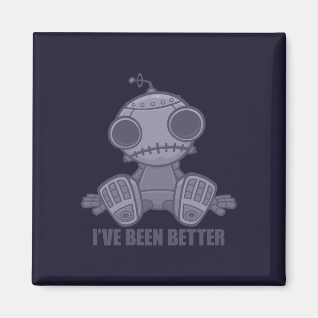 Íman Eu Estive Melhor Sad Robot Cartoon (Frente)