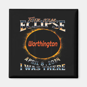 Íman Eu Estive no Eclipse Solar Worthington Indiana Lá