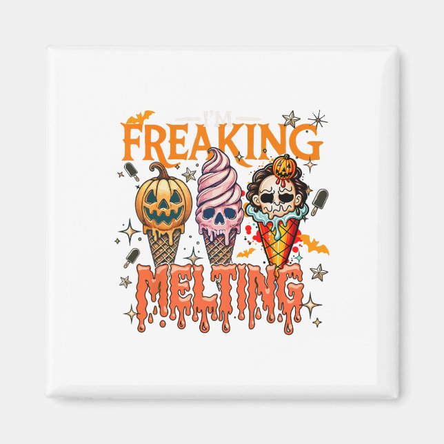 Íman Eu estou derretendo Sorvete de Halloween Mo (Frente)
