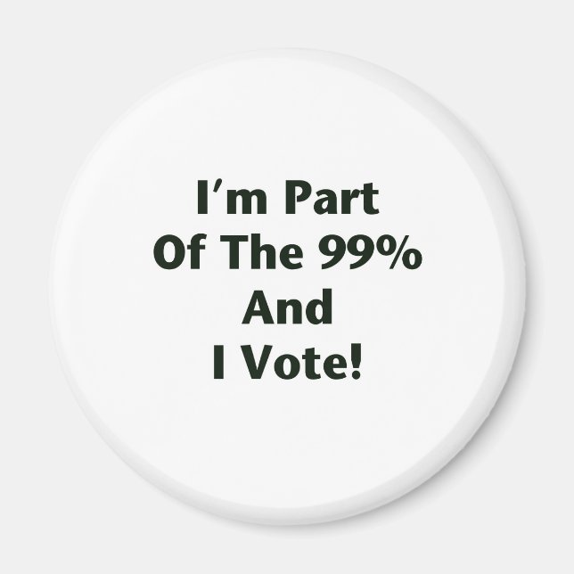 Íman Eu faço parte dos 99% e voto! (Frente)