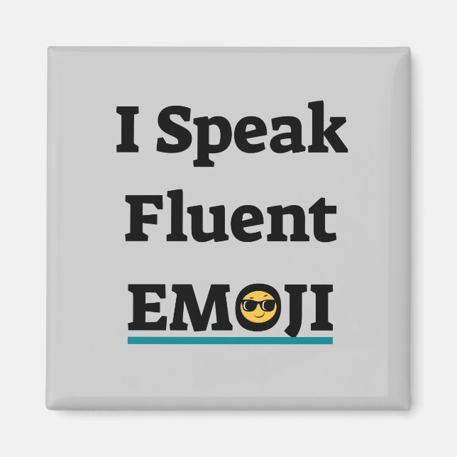 Íman Eu Falo Fluent Emoji (Frente)