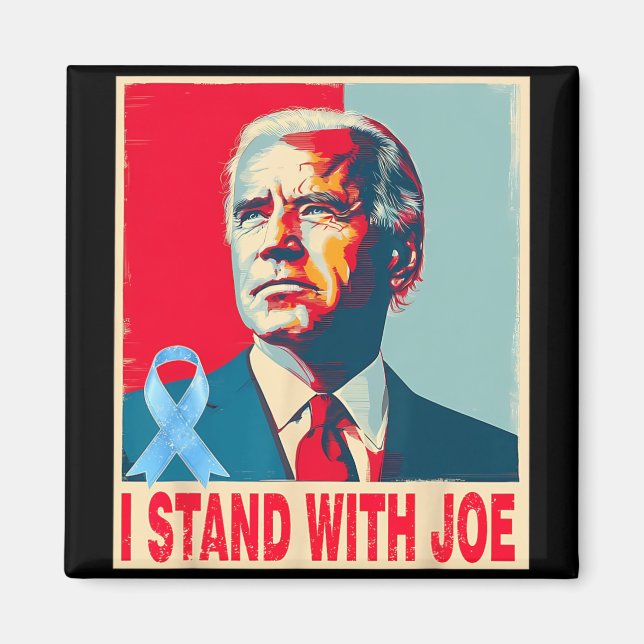 Íman Eu fico com Joe Support Biden Prostate Cancer Pra (Frente)