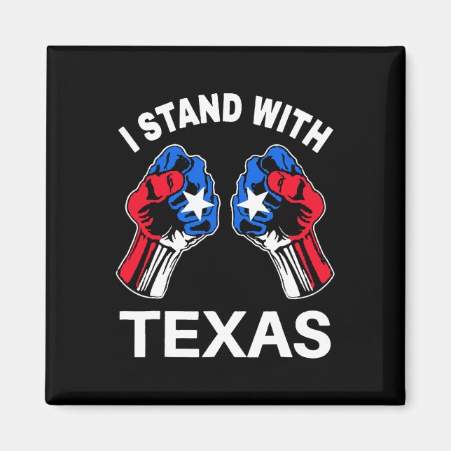 Íman Eu Fico Com Texas Funny Texas Flag Texan Pride Bo (Frente)