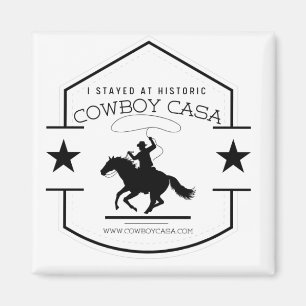 Íman Eu fiquei no Cowboy Casa Logo Magnet