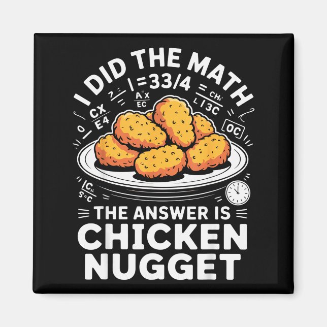 Íman Eu Fiz A Matemática A Resposta É Nugget De Frango  (Frente)