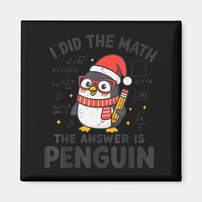 Íman Eu Fiz A Matemática A Resposta É Penguim Natal Toa (Frente)