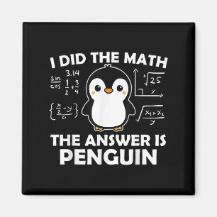 Íman Eu Fiz A Matemática Engraçada Pinguim Responder Bo