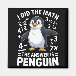Íman Eu Fiz O Penguin Matemática Engraçado Sala De Aula