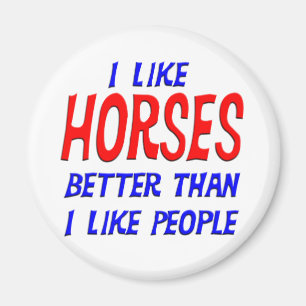 Íman Eu gosto de cavalos melhores do que eu gosto de