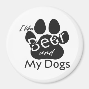 Íman Eu Gosto De Cerveja E Meus Cães
