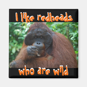 Íman Eu gosto de Redheads selvagens reais