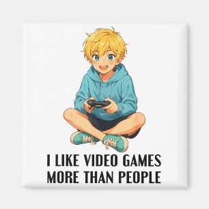 Íman Eu Gosto de Video Games Mais do que Pessoas Funny