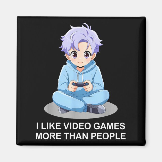 Íman Eu Gosto Mais de Video Games do que de Pessoas Gam (Frente)