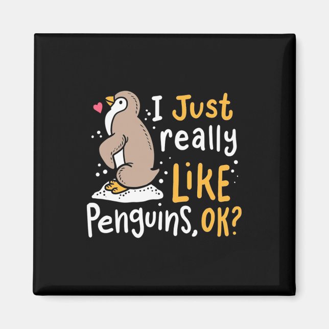 Íman Eu Gosto Muito De Pinguins. (Frente)