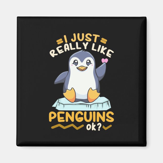 Íman Eu Gosto Muito De Pinguins (Frente)