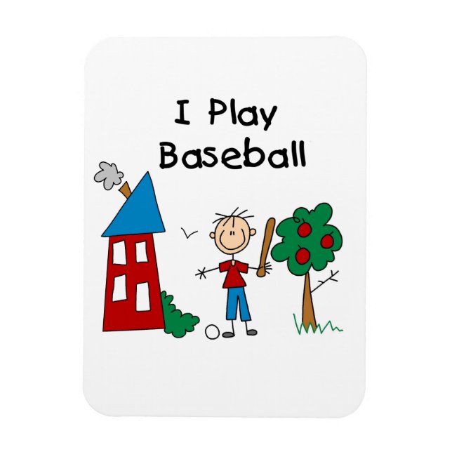 Íman Eu jogo beisebol (Vertical)