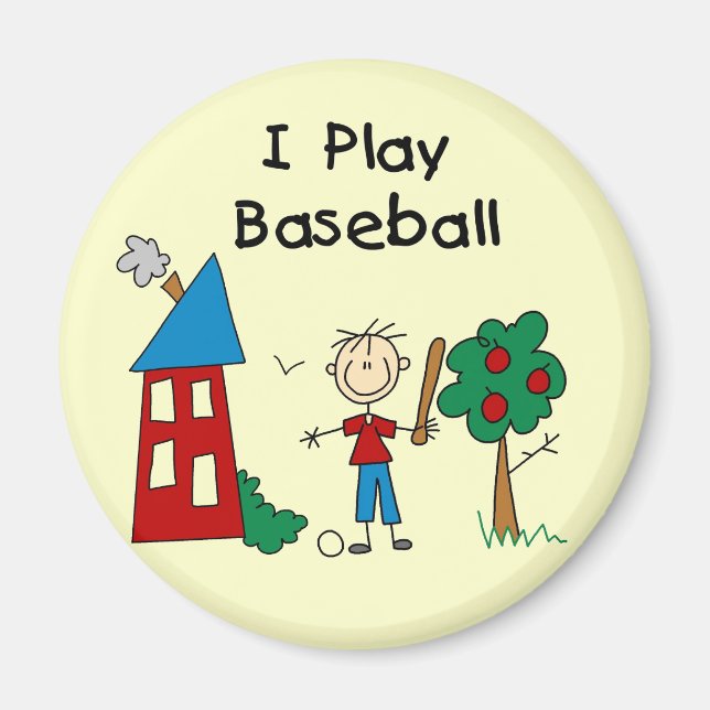 Íman Eu jogo beisebol (Frente)