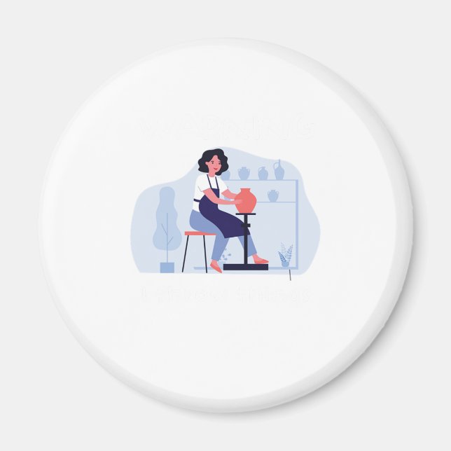 Íman Eu Jogo Coisas Cerâmicas Cerâmicas Porcelana Prese (Frente)