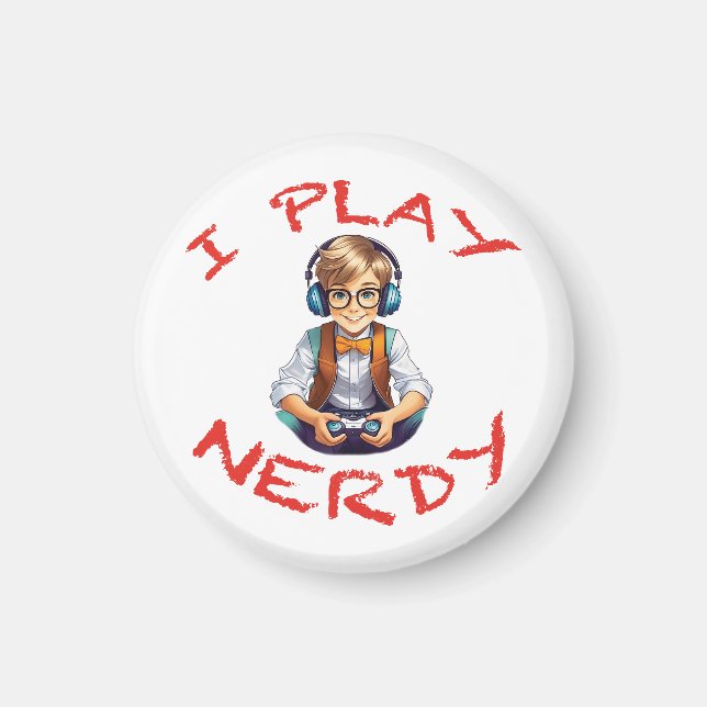 Íman Eu jogo jogador nerd (Frente)