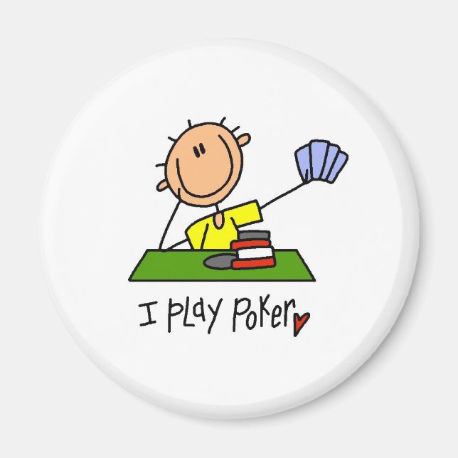 Íman Eu jogo pôquer (Frente)