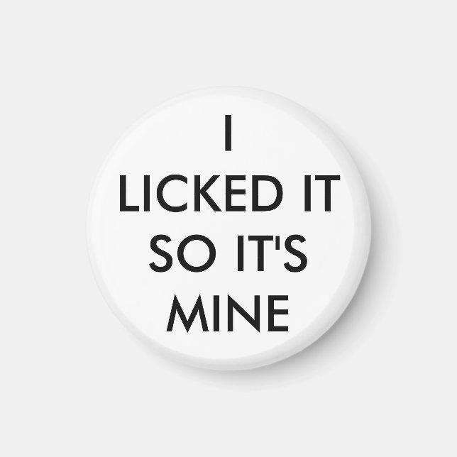 Íman Eu liguei para ser o meu ímã em branco (Frente)