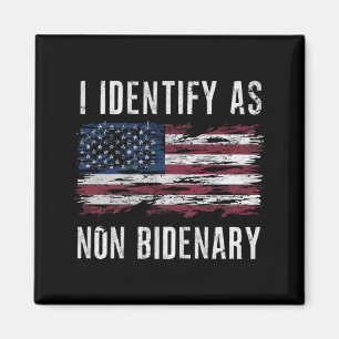 Íman Eu Me Identifico Como Bandeira Americana Patriota
