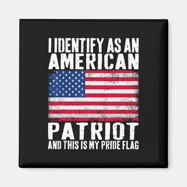 Íman Eu Me Identifico Como Um Patriota Americano Este É (Frente)
