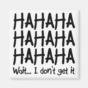 Íman Eu não entendo Imã de geladeira engraçada