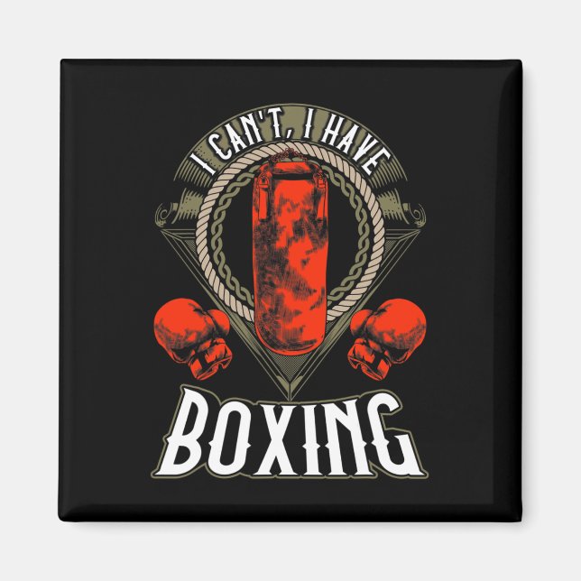 Íman Eu não posso ter luvas de boxing (Frente)