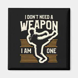 Íman Eu Não Preciso De Uma Arma Eu Sou Um Kickboxing Ki