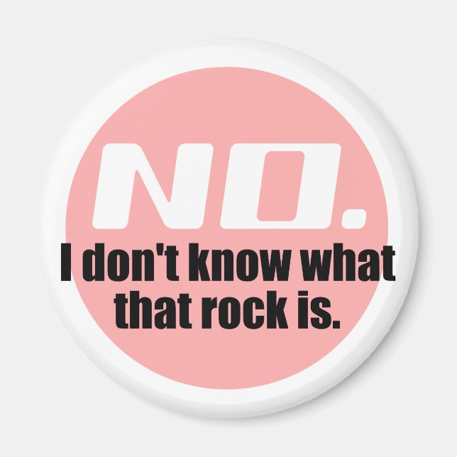 Íman Eu não sei o que é essa pedra (rosa) (Frente)