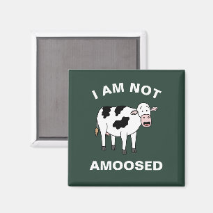 Íman Eu Não Sou Amovido Engraçado Fazendo Vaca Animal P