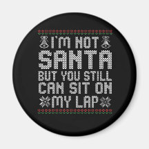 Eu não sou Papai noel, mas você ainda pode sentar 