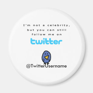 Íman Eu não sou uma celebridade… sigo-me no Twitter