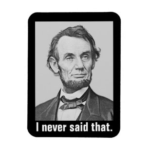 Íman Eu nunca disse aquele: Abraham Lincoln engraçado