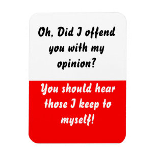 Íman Eu ofendi-o ímã flexível vermelho