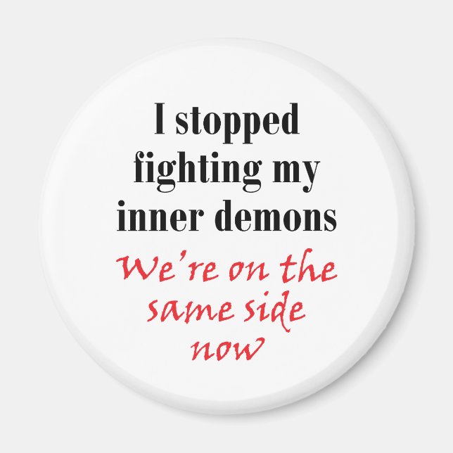 Íman Eu parei de lutar com meus demônios internos (Frente)