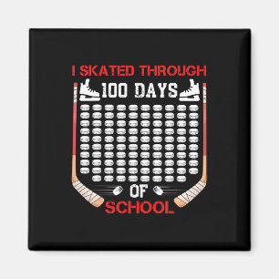 Íman Eu Patinei Através de 100 Dias de Escola Fã de Hóq