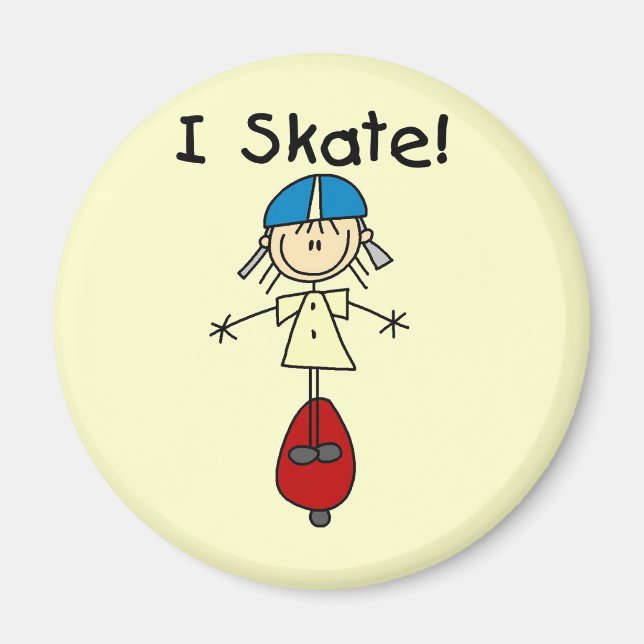 Íman Eu Patino Garota de Skate (Frente)